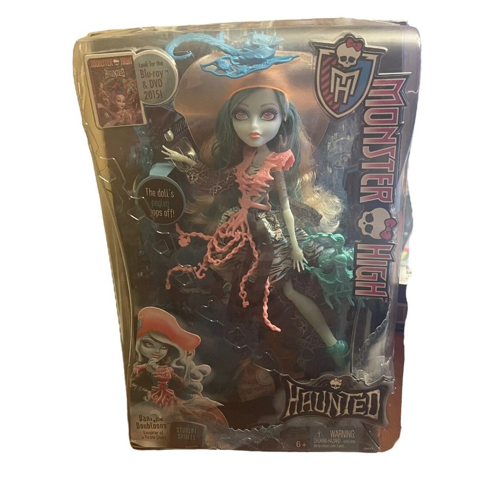 MONSTER HIGH Vandala Doubloons Haunted Student Spirits Doll Mattel 2014 NEW READ